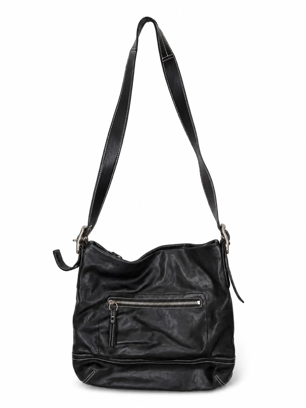 Coach black leather
